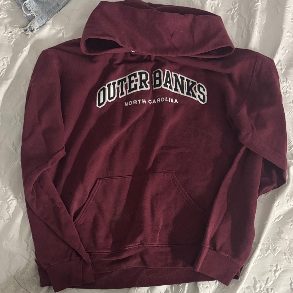 Outer Banks North Carolina Burgundy Hoodie
